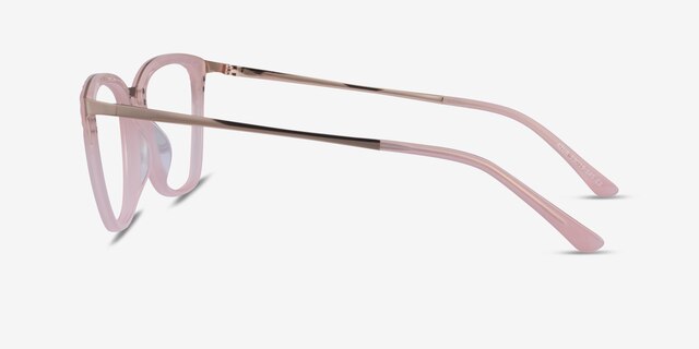 Azur Rose AcétateMontures de lunettes de vue d'EyeBuyDirect, Vue de Côté