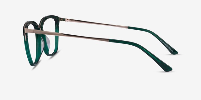 Azur Clear Green AcetateEyeglass Frames from EyeBuyDirect, Side View