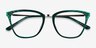 Azur Clear Green AcetateEyeglass Frames from EyeBuyDirect, Closed View