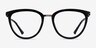 Momentous Black AcetateEyeglass Frames from EyeBuyDirect, Front View