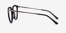 Momentous Black AcetateEyeglass Frames from EyeBuyDirect, Side View