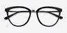 Momentous Black AcetateEyeglass Frames from EyeBuyDirect, Closed View