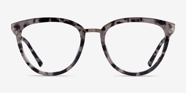 Momentous Gray Tortoise AcetateEyeglass Frames from EyeBuyDirect, Front View