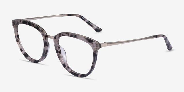 Momentous Gray Tortoise AcetateEyeglass Frames from EyeBuyDirect, Angle View