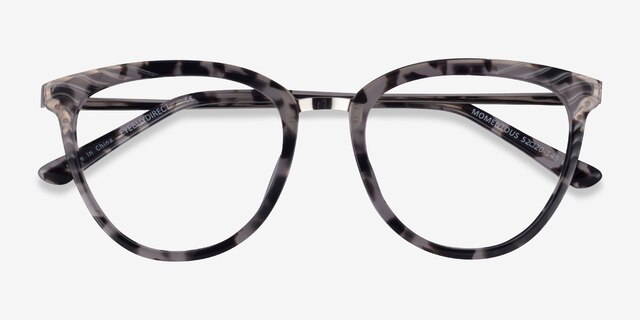 Momentous Gray Tortoise AcetateEyeglass Frames from EyeBuyDirect, Closed View
