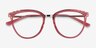 Momentous Clear Pink AcetateEyeglass Frames from EyeBuyDirect, Closed View