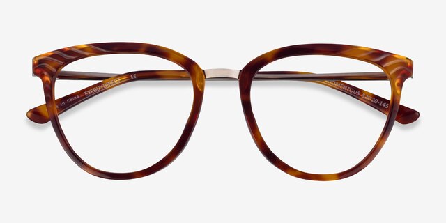 Momentous Tortoise AcetateEyeglass Frames from EyeBuyDirect, Closed View