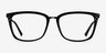 Grande Black Gold AcetateEyeglass Frames from EyeBuyDirect, Front View
