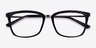Grande Black Gold AcetateEyeglass Frames from EyeBuyDirect, Closed View