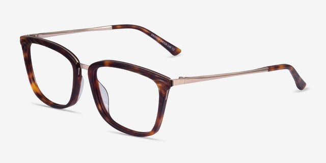 Grande Tortoise Gold AcetateEyeglass Frames from EyeBuyDirect, Angle View
