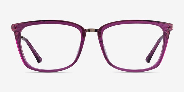 Grande Purple Gold AcetateEyeglass Frames from EyeBuyDirect, Front View
