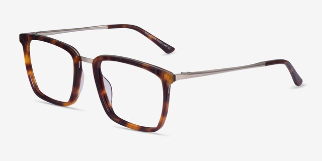 Metaphor Tortoise AcetateEyeglass Frames from EyeBuyDirect, Angle View