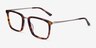 Metaphor Tortoise AcetateEyeglass Frames from EyeBuyDirect, Angle View