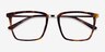 Metaphor Tortoise AcetateEyeglass Frames from EyeBuyDirect, Closed View