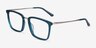 Metaphor Teal AcetateEyeglass Frames from EyeBuyDirect, Angle View