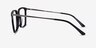 Metaphor Black AcetateEyeglass Frames from EyeBuyDirect, Side View