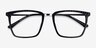 Metaphor Black AcetateEyeglass Frames from EyeBuyDirect, Closed View