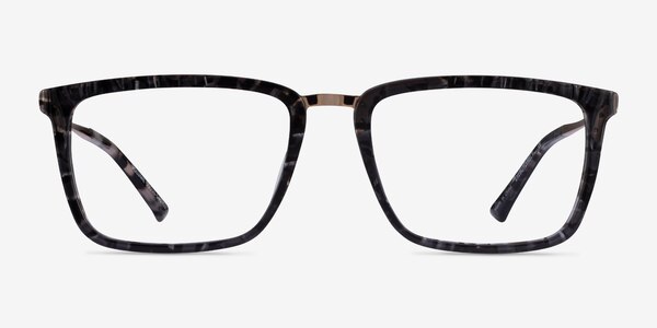 Volume Écaille Noire Acétate Montures de lunettes de vue