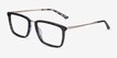 Volume Dark Tortoise AcetateEyeglass Frames from EyeBuyDirect, Angle View