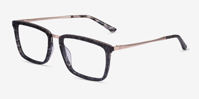 Volume Dark Tortoise AcetateEyeglass Frames from EyeBuyDirect, Angle View