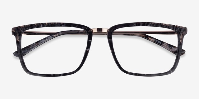 Volume Dark Tortoise AcetateEyeglass Frames from EyeBuyDirect, Closed View