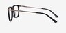 Volume Black Gold AcetateEyeglass Frames from EyeBuyDirect, Side View