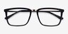 Volume Black Gold AcetateEyeglass Frames from EyeBuyDirect, Closed View