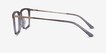 Volume Clear Gray AcetateEyeglass Frames from EyeBuyDirect, Side View