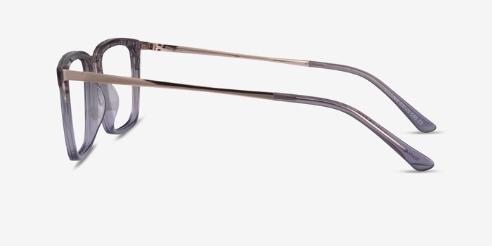 Volume Clear Gray Acetate Eyeglass Frames from EyeBuyDirect