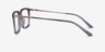 Volume Clear Gray AcetateEyeglass Frames from EyeBuyDirect, Side View