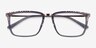 Volume Clear Gray AcetateEyeglass Frames from EyeBuyDirect, Closed View