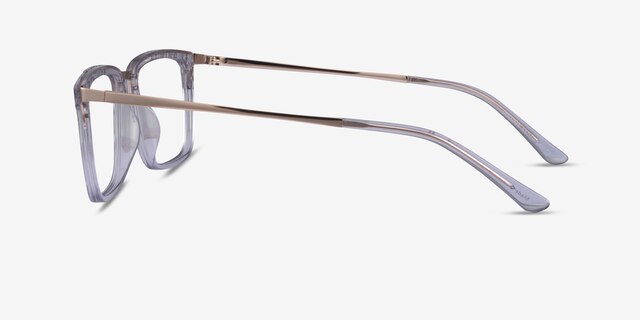 Volume Clear AcetateEyeglass Frames from EyeBuyDirect, Side View