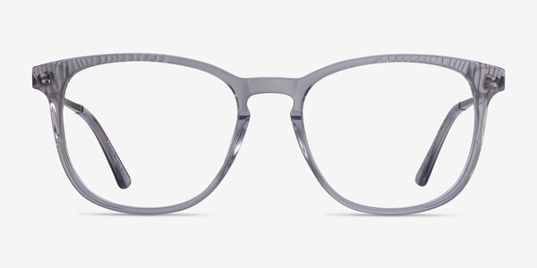 Astute Clear Gray Acétate Montures de lunettes de vue