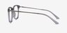 Astute Clear Gray AcétateMontures de lunettes de vue d'EyeBuyDirect, Vue de Côté