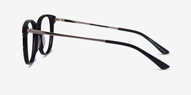 Astute Black AcetateEyeglass Frames from EyeBuyDirect, Side View