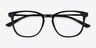 Astute Black AcetateEyeglass Frames from EyeBuyDirect, Closed View