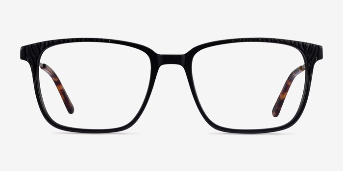 Venti Black Acetate Eyeglass Frames from EyeBuyDirect