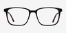 Venti Black AcetateEyeglass Frames from EyeBuyDirect, Front View