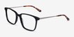 Venti Black AcetateEyeglass Frames from EyeBuyDirect, Angle View