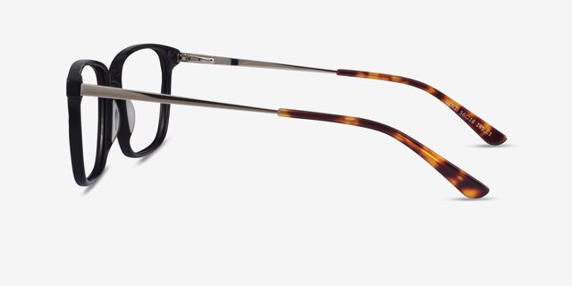 Venti Black AcetateEyeglass Frames from EyeBuyDirect, Side View
