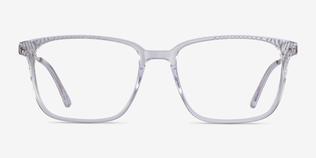 Venti Transparent AcétateMontures de lunettes de vue d'EyeBuyDirect, Vue de Face