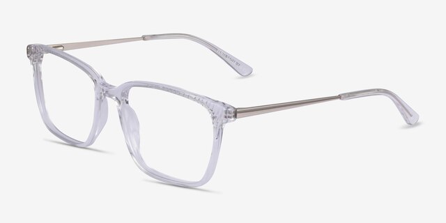 Venti Transparent AcétateMontures de lunettes de vue d'EyeBuyDirect, Vue d'Angle