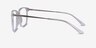 Venti Transparent AcétateMontures de lunettes de vue d'EyeBuyDirect, Vue de Côté