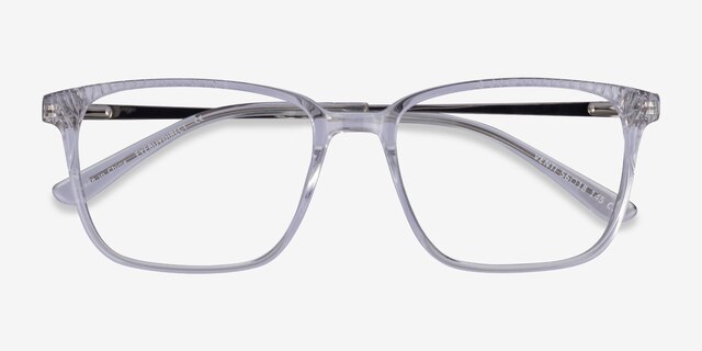 Venti Transparent AcétateMontures de lunettes de vue d'EyeBuyDirect, Vue Rapprochée