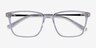 Venti Transparent AcétateMontures de lunettes de vue d'EyeBuyDirect, Vue Rapprochée