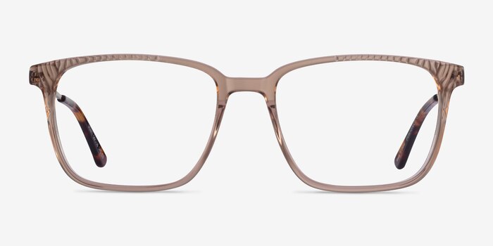 Venti Clear Brown Acetate Eyeglass Frames from EyeBuyDirect
