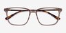Venti Clear Brown AcétateMontures de lunettes de vue d'EyeBuyDirect, Vue Rapprochée