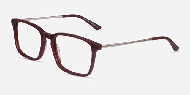 Similar Brown AcetateEyeglass Frames from EyeBuyDirect, Angle View