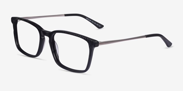 Similar Black AcetateEyeglass Frames from EyeBuyDirect, Angle View