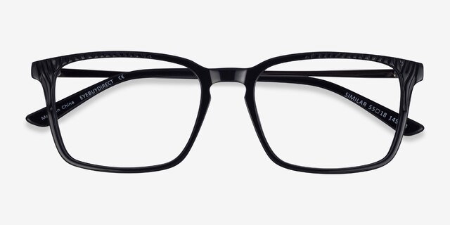 Similar Black AcetateEyeglass Frames from EyeBuyDirect, Closed View